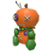Halloween Orange Pumpkin Voodoo Doll - Rare from Halloween 2021